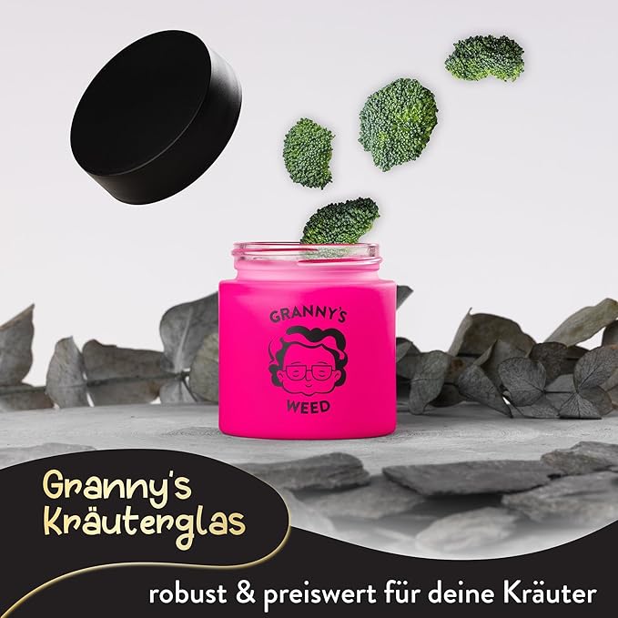 GRANNY'S® PREMIUM STASH JAR IN PINK