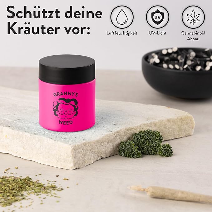 GRANNY'S® PREMIUM STASH JAR IN PINK