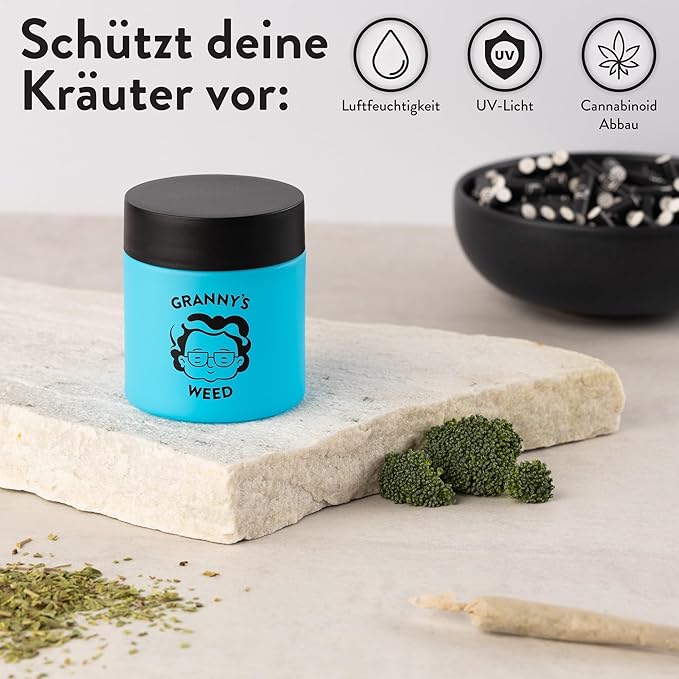 GRANNY'S® PREMIUM STASH JAR IN BLAU